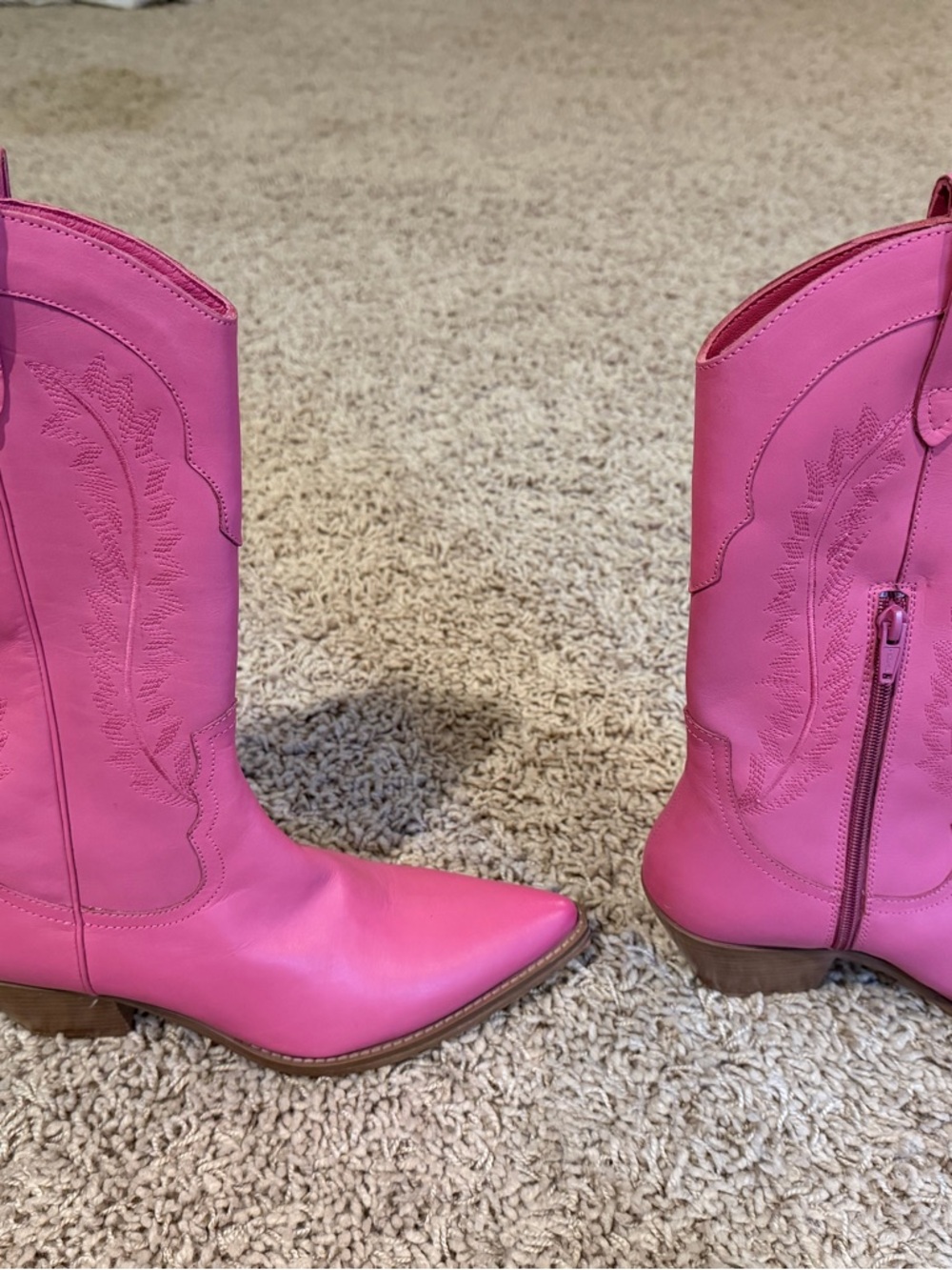 Matisse “Mylie” Pink Western Heeled Boots